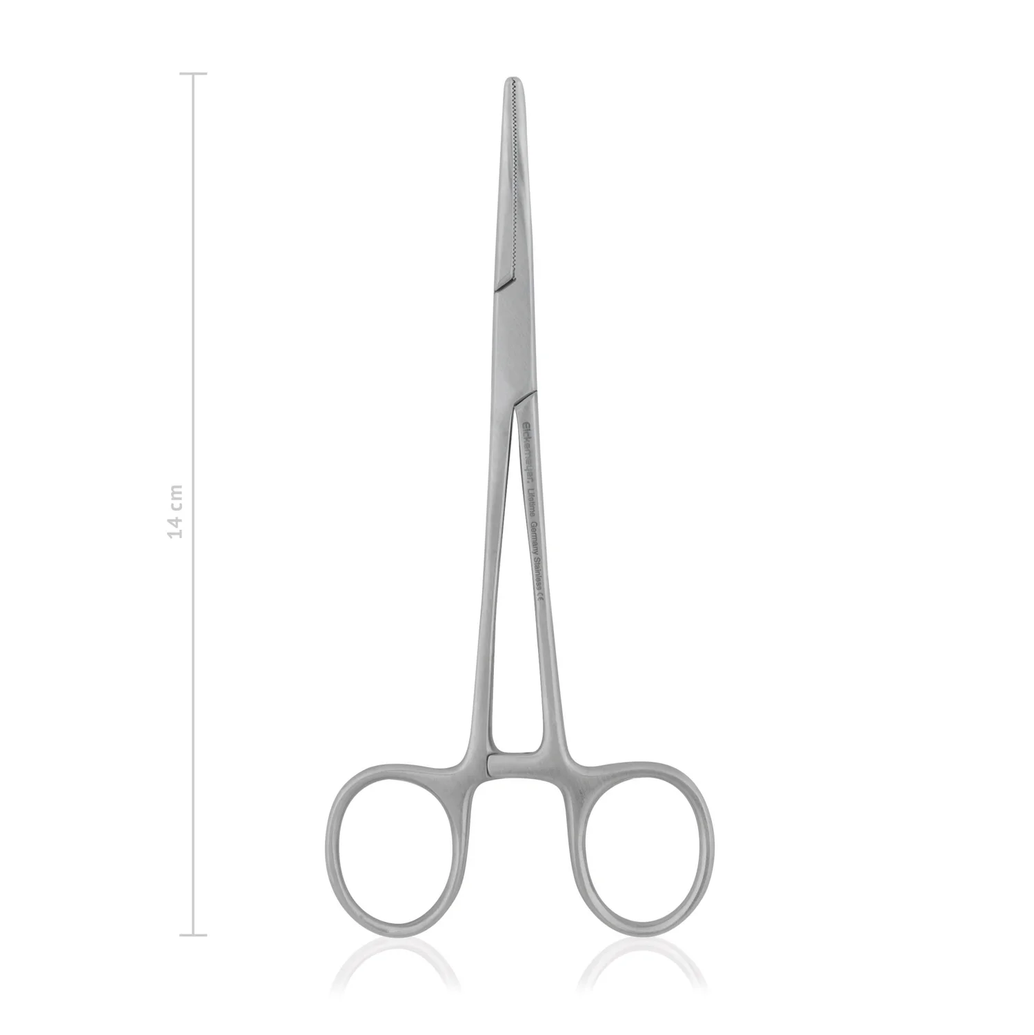 Kleszcze naczyniowe Crile 14 cm zagięte Eickemeyer