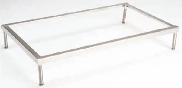 Platforma stacjonarna Shor-Line ze stali nierdzewnej z regulowanymi stopkami pod klatkę 457 mm