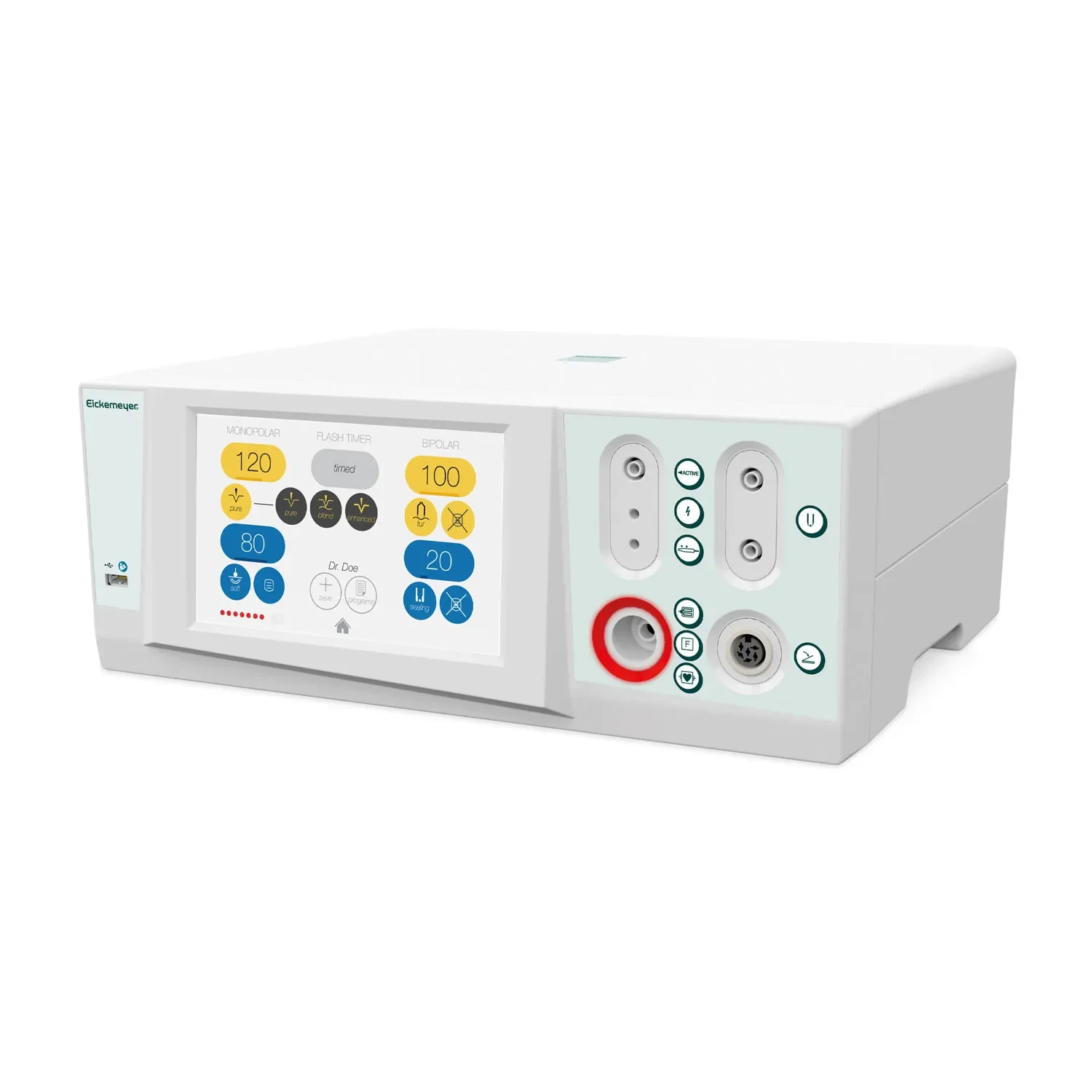 Jednostka elektrochirurgiczna Eickemeyer EickTron Touch z ekranem dotykowym