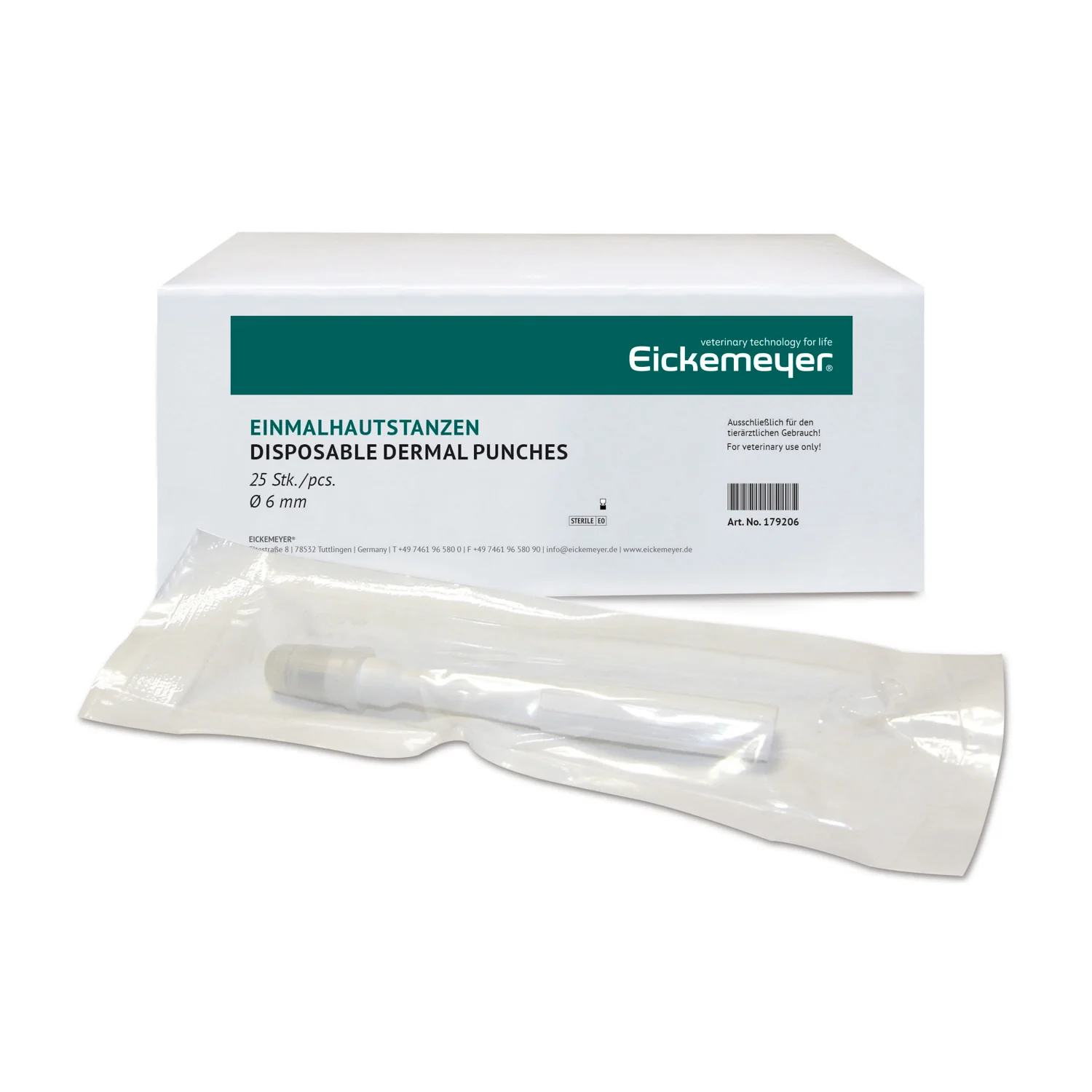 Trepan biopsyjny jednorazowy 6 mm sterylny Eickemeyer