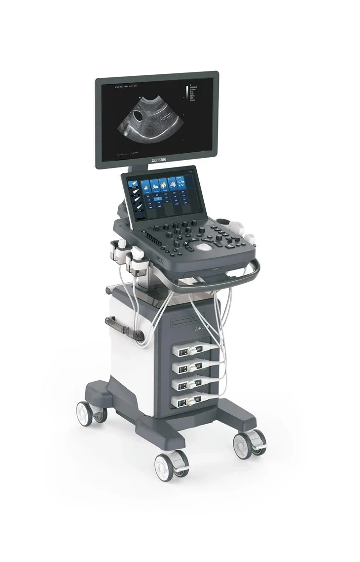 Zoncare VU60 z monitorem 21,5 cala, ekranem dotykowym i czterema podpiętymi głowicami