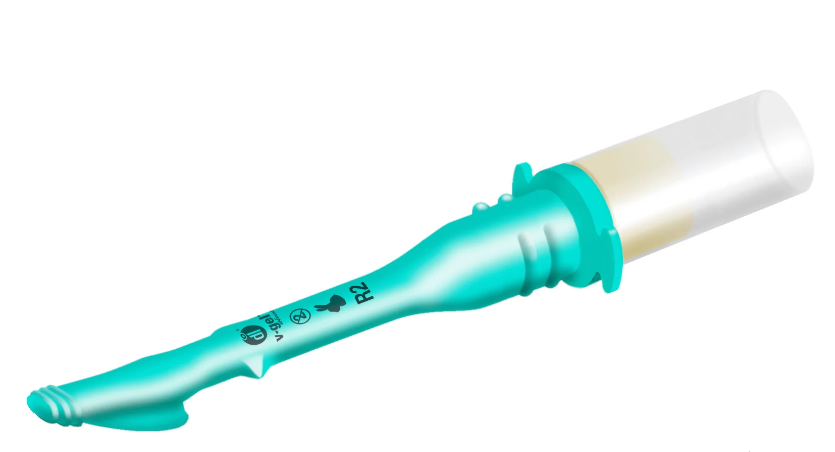 Maska krtaniowa v-gel ADVANCED dla królika – wizualizacja produktu