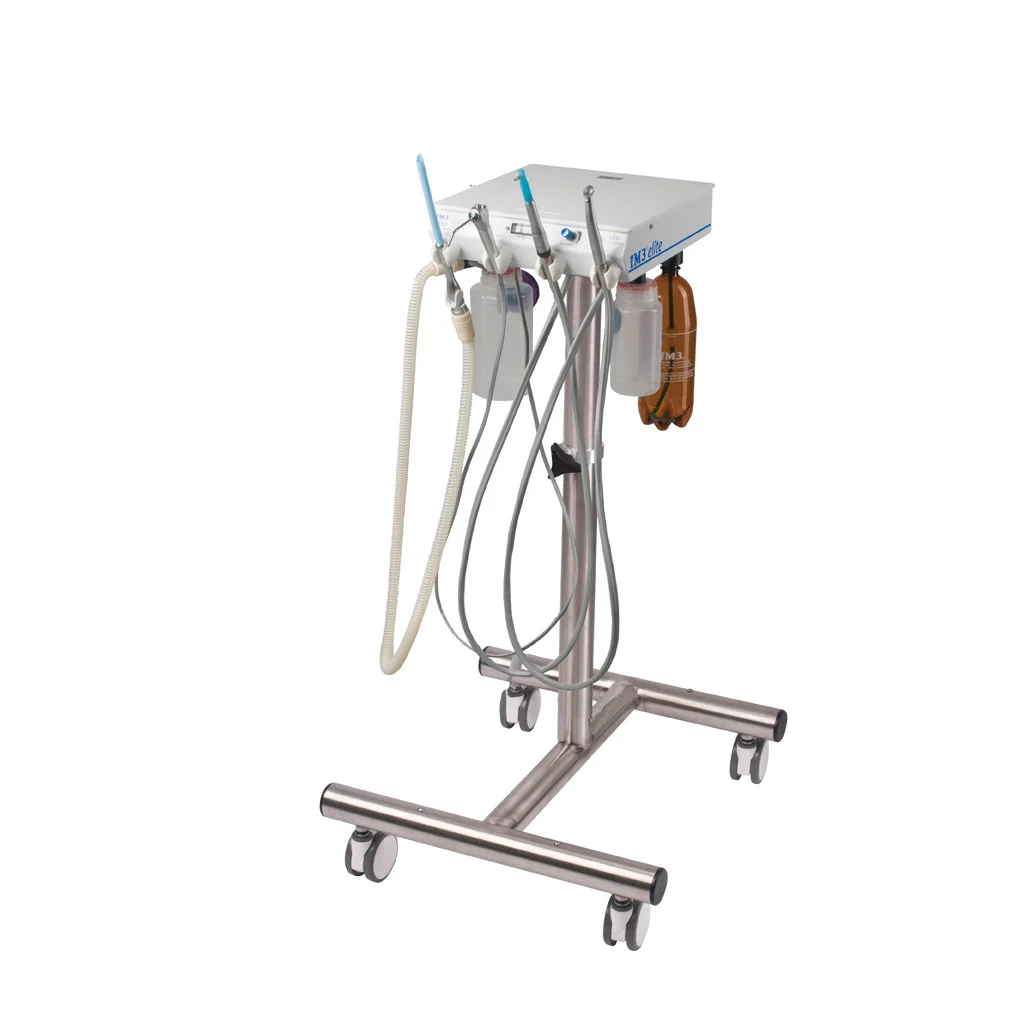 Unit stomatologiczny iM3 Elite LED na mobilnym stojaku ze stali nierdzewnej