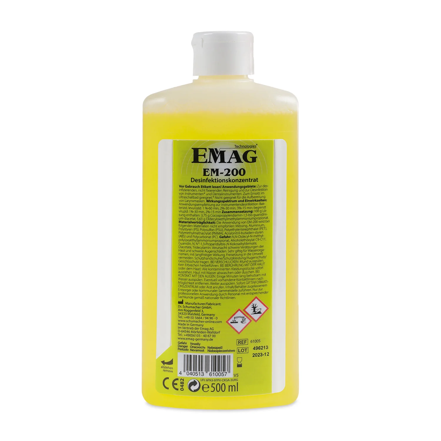 Butelka 500 ml koncentratu dezynfekcyjnego do myjki ultradźwiękowej
